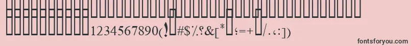 DiwaniBent Font – Black Fonts on Pink Background