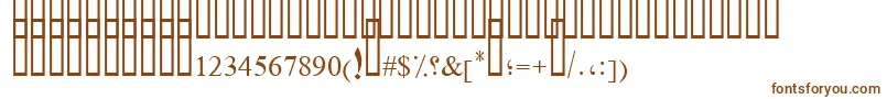 DiwaniBent Font – Brown Fonts on White Background