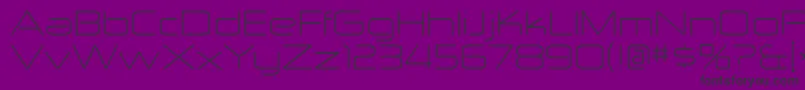 ZektonexltRegular Font – Black Fonts on Purple Background