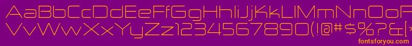 ZektonexltRegular Font – Orange Fonts on Purple Background