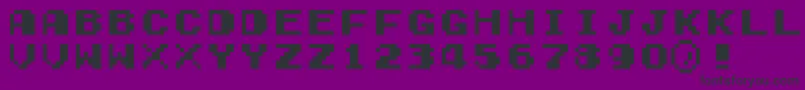 EarlyGameboy Font – Black Fonts on Purple Background