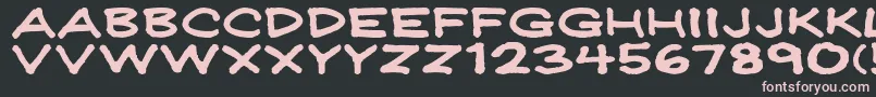 Jeffpwid Font – Pink Fonts on Black Background