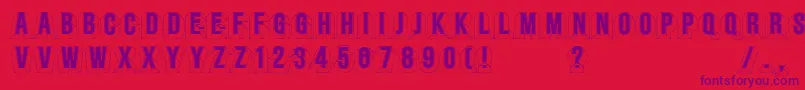 More about Minstrels Font Minstrels Font – Purple Fonts on Red Background