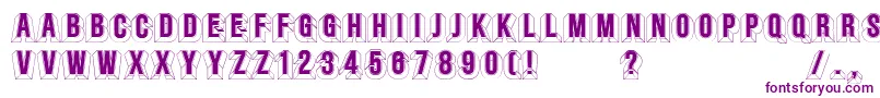 Minstrels Font – Purple Fonts on White Background