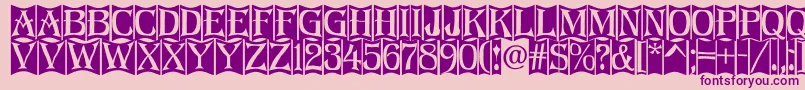 Algeriu0 Font – Purple Fonts on Pink Background