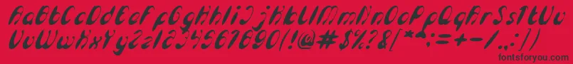 More about EnjoyTheTimeItalic Font EnjoyTheTimeItalic Font – Black Fonts on Red Background