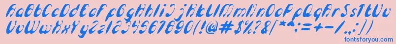 fuente EnjoyTheTimeItalic – Fuentes Azules Sobre Fondo Rosa