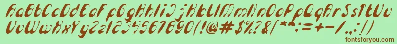 Más sobre la fuente EnjoyTheTimeItalic fuente EnjoyTheTimeItalic – Fuentes Marrones Sobre Fondo Verde