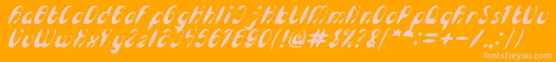 Más sobre la fuente EnjoyTheTimeItalic fuente EnjoyTheTimeItalic – Fuentes Rosadas Sobre Fondo Naranja