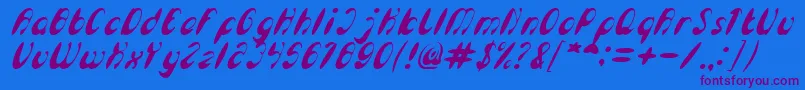 Más sobre la fuente EnjoyTheTimeItalic fuente EnjoyTheTimeItalic – Fuentes Moradas Sobre Fondo Azul
