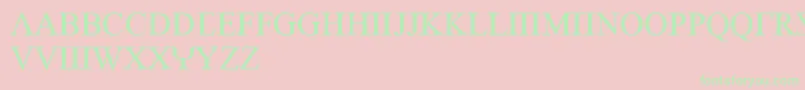 EmpiricRoman Font – Green Fonts on Pink Background