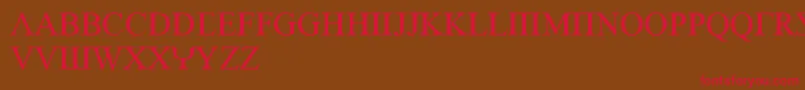 EmpiricRoman Font – Red Fonts on Brown Background