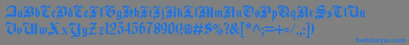 BeckettKanzlei Font – Blue Fonts on Gray Background
