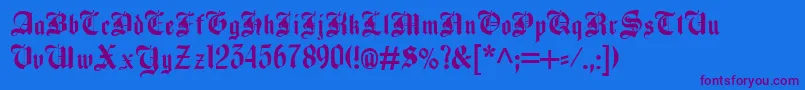 BeckettKanzlei Font – Purple Fonts on Blue Background