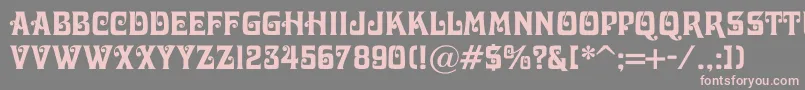 Davidac Font – Pink Fonts on Gray Background