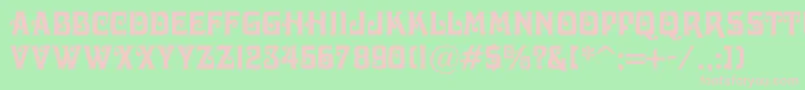 Davidac Font – Pink Fonts on Green Background