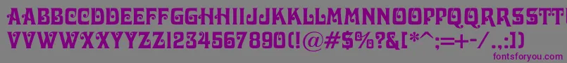 Davidac Font – Purple Fonts on Gray Background