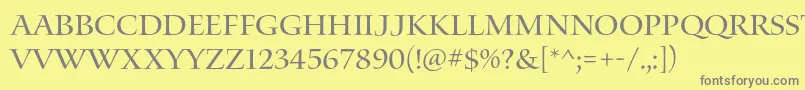 Más sobre la fuente WaterstitlingproRg fuente WaterstitlingproRg – Fuentes Grises Sobre Fondo Amarillo