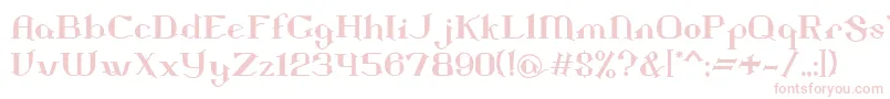 Landon Font – Pink Fonts on White Background