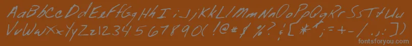 Шрифт WendleRegular – серые шрифты на коричневом фоне