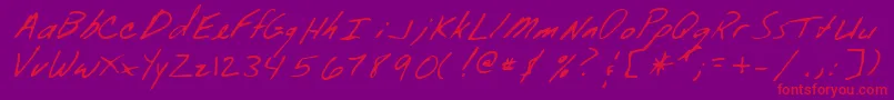 Подробнее о шрифте WendleRegular Шрифт WendleRegular – красные шрифты на фиолетовом фоне