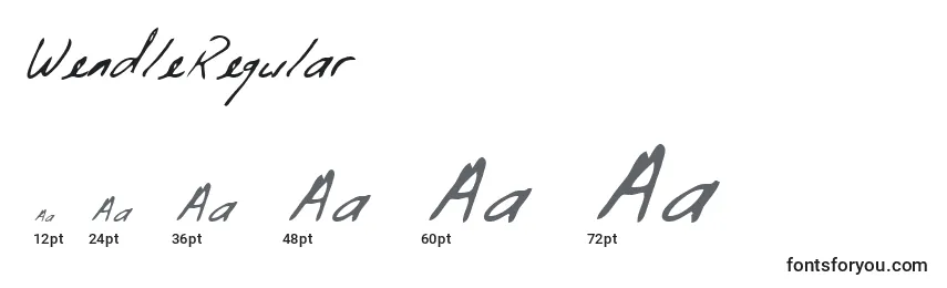 WendleRegular Font Sizes
