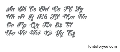 Review of the VtcTattooscriptthree Font