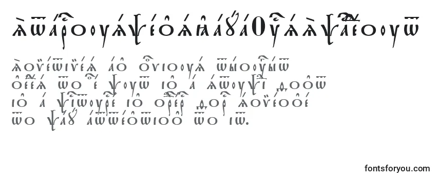 Обзор шрифта StarouspenskayaUcsSpacedout
