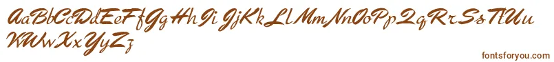 Шрифт Arresto – коричневые шрифты на белом фоне