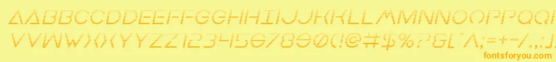 More about Earthorbitergradital Font Earthorbitergradital Font – Orange Fonts on Yellow Background