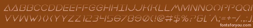 Earthorbitergradital Font – Pink Fonts on Brown Background