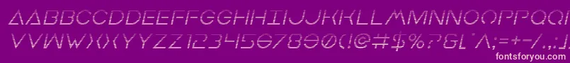 Earthorbitergradital-Schriftart – Rosa Schriften auf violettem Hintergrund