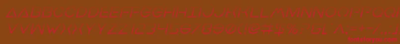 Earthorbitergradital Font – Red Fonts on Brown Background