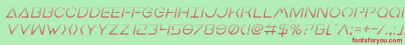 Earthorbitergradital Font – Red Fonts on Green Background