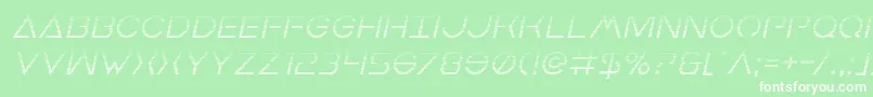 Earthorbitergradital Font – White Fonts on Green Background