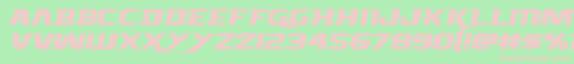 Borgsquadexpand Font – Pink Fonts on Green Background