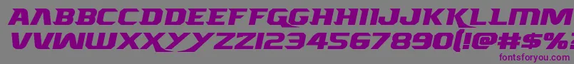 Шрифт Borgsquadexpand – фиолетовые шрифты на сером фоне
