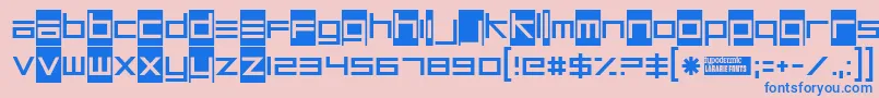 fuente Unsteady – Fuentes Azules Sobre Fondo Rosa