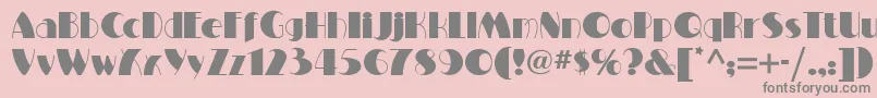 Milton Font – Gray Fonts on Pink Background