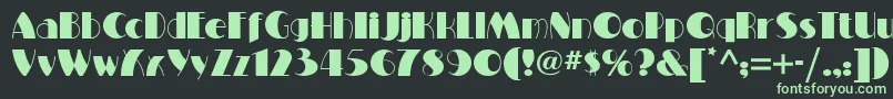 Więcej informacji o czcionce Milton Czcionka Milton – zielone czcionki na czarnym tle