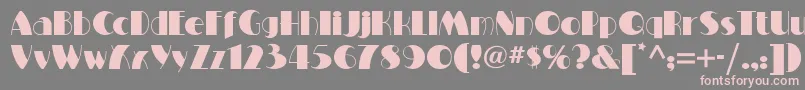 Milton Font – Pink Fonts on Gray Background