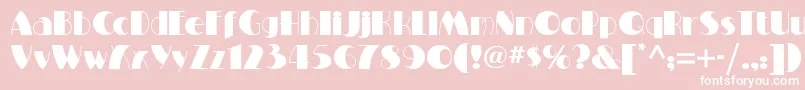 Milton Font – White Fonts on Pink Background