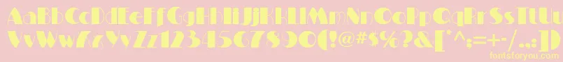 Milton Font – Yellow Fonts on Pink Background