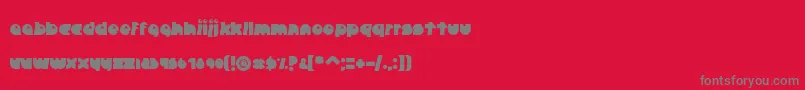 Police CrazyDiamond – polices grises sur fond rouge