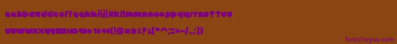 CrazyDiamond Font – Purple Fonts on Brown Background