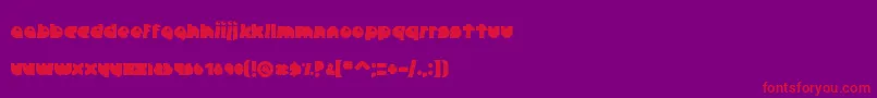 CrazyDiamond Font – Red Fonts on Purple Background