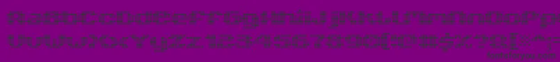 V5XtenderLoinback Font – Black Fonts on Purple Background