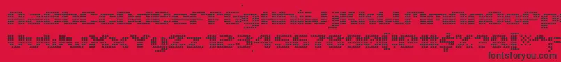 V5XtenderLoinback Font – Black Fonts on Red Background
