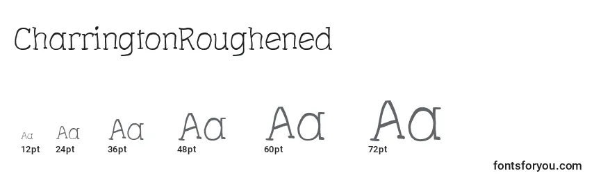 CharringtonRoughened Font Sizes