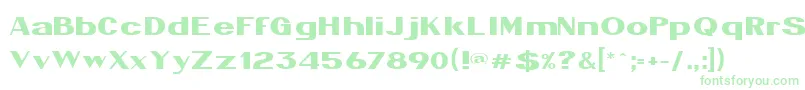 EnergyRegular Font – Green Fonts on White Background